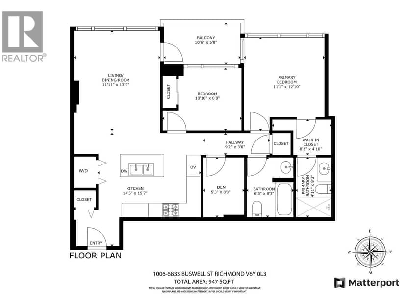 1006 6833 BUSWELL STREET, Richmond