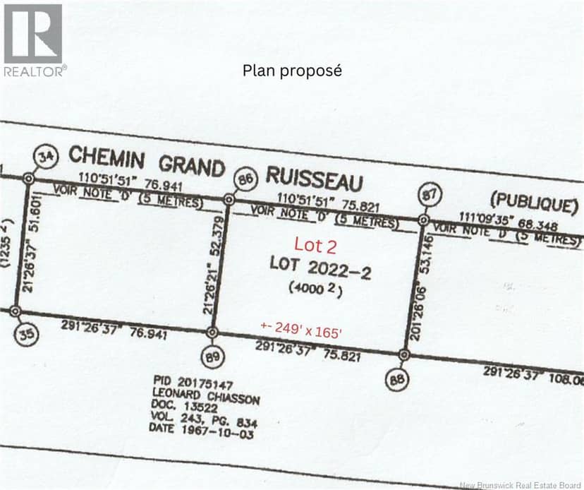 4,000 mc Chemin Grand Ruisseau, Pigeon Hill