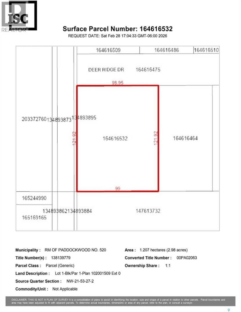 101 Deer Ridge DRIVE, Paddockwood Rm No. 520