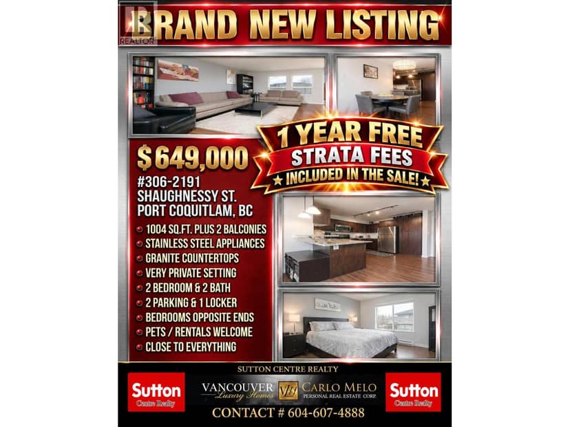 306 2191 SHAUGHNESSY STREET, Port Coquitlam