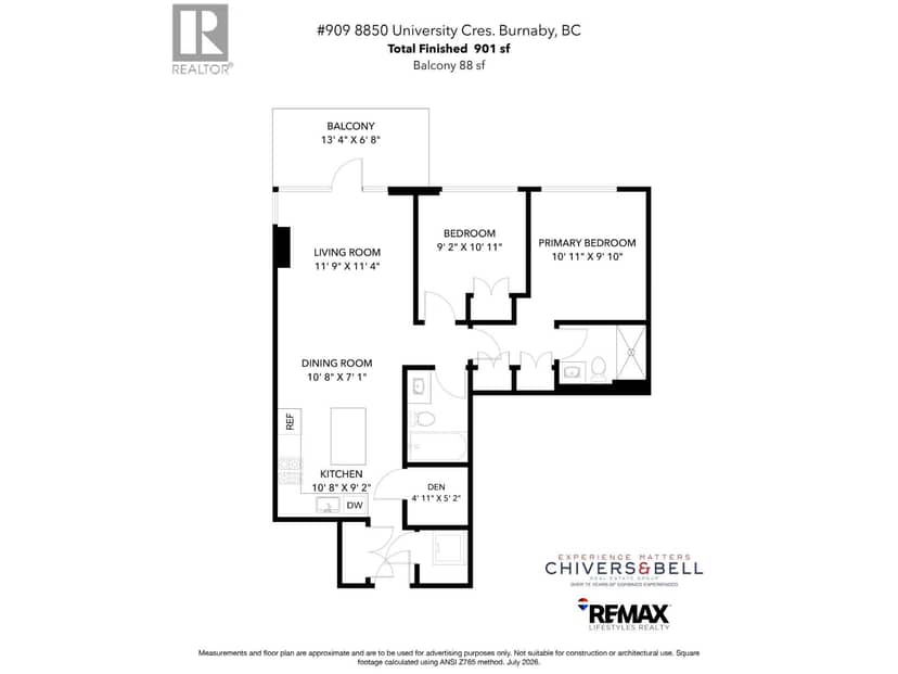 909 8850 UNIVERSITY CRESCENT, Burnaby, photo 3
