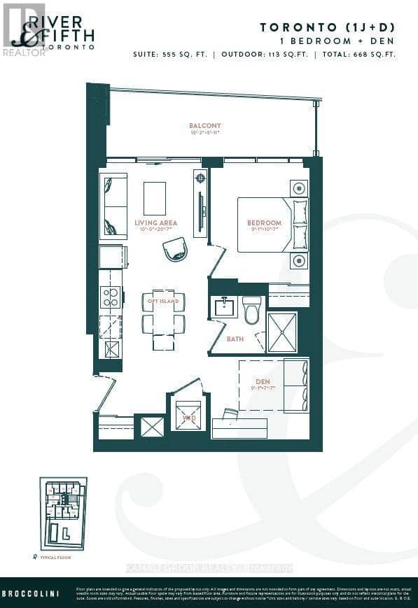 2713 - 5 Defries Street, Toronto, photo 2